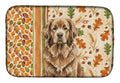 Brown Newfoundland Heirloom Fall Dish Drying Mat Absorbent Dish Drying Mat Pad for Kitchen Counter Dish Drainer Mat for Countertop, 14 x 21", Multicolor