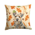 Grizzle and Tan Norfolk Terrier Heirloom Fall Decorative Throw Pillow 14x14 Indoor Outdoor Accent Cushion, Fabric Cover with Insert for Sofa, Bed, Porch & Living Room