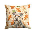 Grizzle and Tan Norfolk Terrier Heirloom Fall Decorative Throw Pillow 18x18 Indoor Outdoor Accent Cushion, Fabric Cover with Insert for Sofa, Bed, Porch & Living Room
