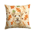 Wheaten Norfolk Terrier Heirloom Fall Decorative Throw Pillow 18x18 Indoor Outdoor Accent Cushion, Fabric Cover with Insert for Sofa, Bed, Porch & Living Room