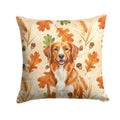 Orange Nova Scotia Duck Tolling Retriever Heirloom Fall Decorative Throw Pillow 18x18 Indoor Outdoor Accent Cushion, Fabric Cover with Insert for Sofa, Bed, Porch & Living Room