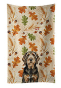 Black and Tan Otterhound Heirloom Fall Kitchen Towel Velour Plush Front and Cotton Loop Back Machine Washable