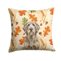 Grizzle and Tan Otterhound Heirloom Fall Decorative Throw Pillow 14x14 Indoor Outdoor Accent Cushion, Fabric Cover with Insert for Sofa, Bed, Porch & Living Room