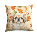 Fawn Pekingese Heirloom Fall Decorative Throw Pillow 14x14 Indoor Outdoor Accent Cushion, Fabric Cover with Insert for Sofa, Bed, Porch & Living Room