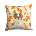 Liver and White Pointer Heirloom Fall Decorative Throw Pillow 14x14 Indoor Outdoor Accent Cushion, Fabric Cover with Insert for Sofa, Bed, Porch & Living Room