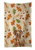 Liver Pointer Heirloom Fall Kitchen Towel Velour Plush Front and Cotton Loop Back Machine Washable