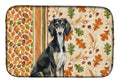 Black and Tan Saluki Heirloom Fall Dish Drying Mat Absorbent Dish Drying Mat Pad for Kitchen Counter Dish Drainer Mat for Countertop, 14 x 21", Multicolor