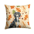 Black and Tan Saluki Heirloom Fall Decorative Throw Pillow 18x18 Indoor Outdoor Accent Cushion, Fabric Cover with Insert for Sofa, Bed, Porch & Living Room