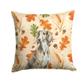 Grizzle Saluki Heirloom Fall Decorative Throw Pillow 14x14 Indoor Outdoor Accent Cushion, Fabric Cover with Insert for Sofa, Bed, Porch & Living Room