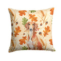 Red Saluki Heirloom Fall Decorative Throw Pillow 18x18 Indoor Outdoor Accent Cushion, Fabric Cover with Insert for Sofa, Bed, Porch & Living Room