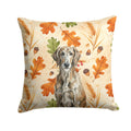 Brindle Scottish Deerhound Heirloom Fall Decorative Throw Pillow 18x18 Indoor Outdoor Accent Cushion, Fabric Cover with Insert for Sofa, Bed, Porch & Living Room