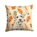Sealyham Terrier Heirloom Fall Decorative Throw Pillow 18x18 Indoor Outdoor Accent Cushion, Fabric Cover with Insert for Sofa, Bed, Porch & Living Room