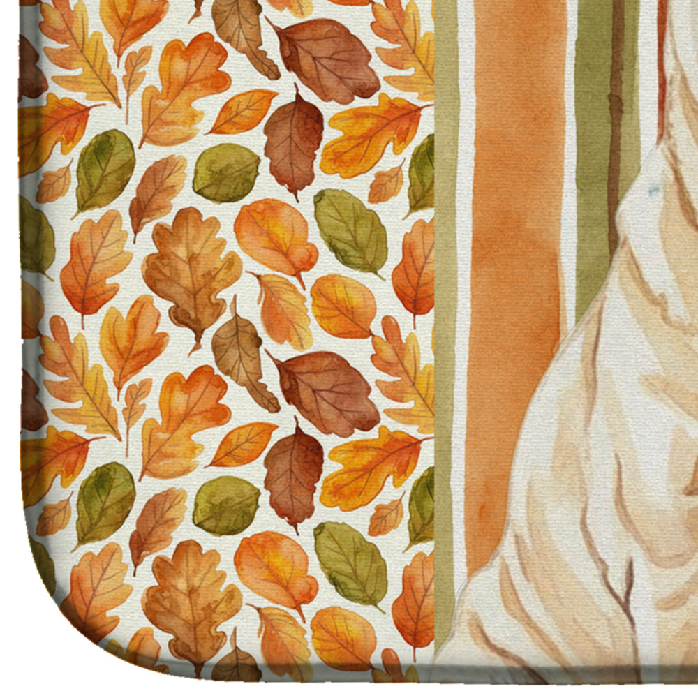 Shar Pei Heirloom Fall Dish Drying Mat Absorbent Dish Drying Mat Pad for Kitchen Counter Dish Drainer Mat for Countertop, 14 x 21", Multicolor