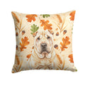 Shar Pei Heirloom Fall Decorative Throw Pillow 14x14 Indoor Outdoor Accent Cushion, Fabric Cover with Insert for Sofa, Bed, Porch & Living Room