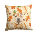 Red Shar Pei Heirloom Fall Decorative Throw Pillow 18x18 Indoor Outdoor Accent Cushion, Fabric Cover with Insert for Sofa, Bed, Porch & Living Room