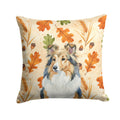 Sable Sheltie Heirloom Fall Decorative Throw Pillow 18x18 Indoor Outdoor Accent Cushion, Fabric Cover with Insert for Sofa, Bed, Porch & Living Room