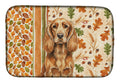 Sussex Spaniel Heirloom Fall Dish Drying Mat Absorbent Dish Drying Mat Pad for Kitchen Counter Dish Drainer Mat for Countertop, 14 x 21", Multicolor
