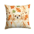 Cream Tibetan Spaniel Heirloom Fall Decorative Throw Pillow 14x14 Indoor Outdoor Accent Cushion, Fabric Cover with Insert for Sofa, Bed, Porch & Living Room