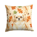 Cream Tibetan Spaniel Heirloom Fall Decorative Throw Pillow 18x18 Indoor Outdoor Accent Cushion, Fabric Cover with Insert for Sofa, Bed, Porch & Living Room