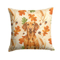 Vizsla Heirloom Fall Decorative Throw Pillow 18x18 Indoor Outdoor Accent Cushion, Fabric Cover with Insert for Sofa, Bed, Porch & Living Room