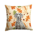 Weimaraner Heirloom Fall Decorative Throw Pillow 18x18 Indoor Outdoor Accent Cushion, Fabric Cover with Insert for Sofa, Bed, Porch & Living Room