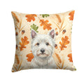 Westie Heirloom Fall Decorative Throw Pillow 18x18 Indoor Outdoor Accent Cushion, Fabric Cover with Insert for Sofa, Bed, Porch & Living Room