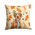 Wirehaired Pointing Griffon Heirloom Fall Decorative Throw Pillow 14x14 Indoor Outdoor Accent Cushion, Fabric Cover with Insert for Sofa, Bed, Porch & Living Room