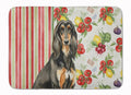 Black & Tan Afghan Hound Vegetables Memory Foam Kitchen Mat Machine Washable Anti-Fatigue Cushion Comfort Bath or Kitchen Rug