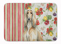 Afghan Hound Vegetables Memory Foam Kitchen Mat Machine Washable Anti-Fatigue Cushion Comfort Bath or Kitchen Rug