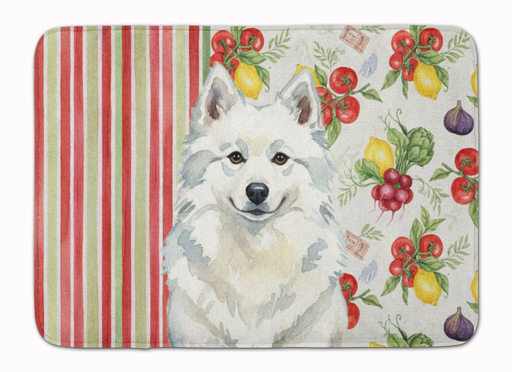 American Eskimo Vegetables Memory Foam Kitchen Mat Machine Washable Anti-Fatigue Cushion Comfort Bath or Kitchen Rug