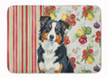 Black Tri American Shepherd Vegetables Memory Foam Kitchen Mat Machine Washable Anti-Fatigue Cushion Comfort Bath or Kitchen Rug
