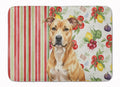 Fawn American Staffordshire Terrier Vegetables Memory Foam Kitchen Mat Machine Washable Anti-Fatigue Cushion Comfort Bath or Kitchen Rug