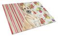 Anatolian Shepherd Dog Vegetables Cutting Board Tempered Glass Kitchen Cutting Surface, Heat Resistant Chopping, Non-Slip Feet, Food Prep & Serving