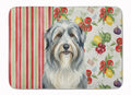 Bearded Collie Vegetables Memory Foam Kitchen Mat Machine Washable Anti-Fatigue Cushion Comfort Bath or Kitchen Rug