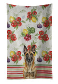 Belgian Malinois Vegetables Kitchen Towel Velour Plush Front and Cotton Loop Back Machine Washable