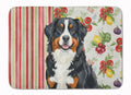 Bernese Mountain Dog Vegetables Memory Foam Kitchen Mat Machine Washable Anti-Fatigue Cushion Comfort Bath or Kitchen Rug