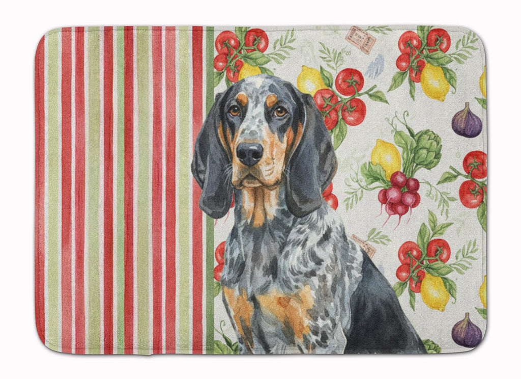 Bluetick Coonhound Vegetables Memory Foam Kitchen Mat Machine Washable Anti-Fatigue Cushion Comfort Bath or Kitchen Rug