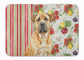 Fawn Boerboel Vegetables Memory Foam Kitchen Mat Machine Washable Anti-Fatigue Cushion Comfort Bath or Kitchen Rug