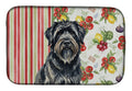 Bouvier des Flandres Vegetables Dish Drying Mat Absorbent Dish Drying Mat Pad for Kitchen Counter Dish Drainer Mat for Countertop, 14 x 21", Multicolor