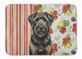 Brindle Bouvier des Flandres Vegetables Memory Foam Kitchen Mat Machine Washable Anti-Fatigue Cushion Comfort Bath or Kitchen Rug