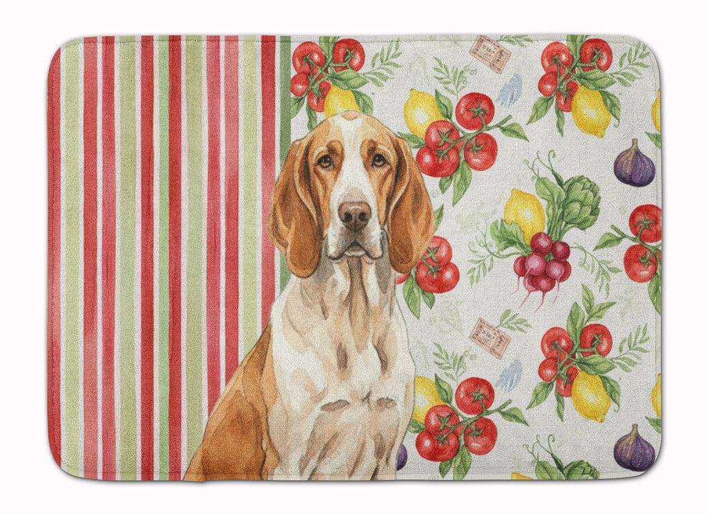 Bracco Italiano Vegetables Memory Foam Kitchen Mat Machine Washable Anti-Fatigue Cushion Comfort Bath or Kitchen Rug