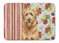 Tawny Briard Vegetables Memory Foam Kitchen Mat Machine Washable Anti-Fatigue Cushion Comfort Bath or Kitchen Rug
