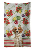Roan Brittany Vegetables Kitchen Towel Velour Plush Front and Cotton Loop Back Machine Washable