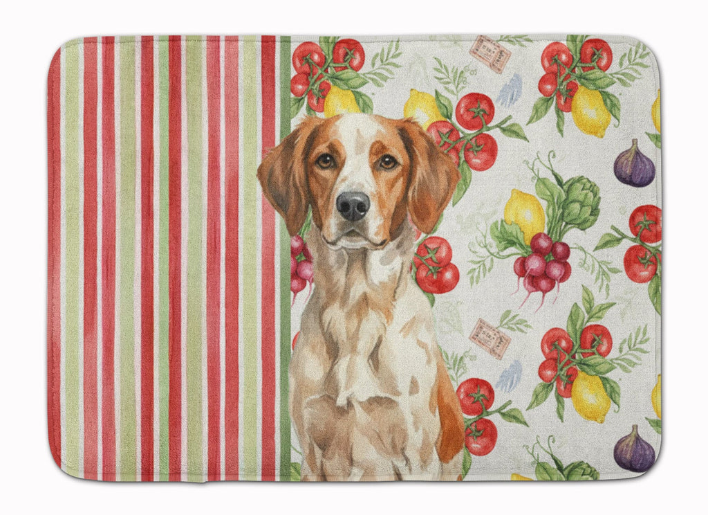 Roan Brittany Vegetables Memory Foam Kitchen Mat Machine Washable Anti-Fatigue Cushion Comfort Bath or Kitchen Rug