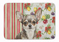 Chihuahua Vegetables Memory Foam Kitchen Mat Machine Washable Anti-Fatigue Cushion Comfort Bath or Kitchen Rug