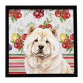 Cream Chow Chow Vegetables Framed Metal Print Bathroom, Kitchen, Office, Home Decor Wall Art Ready to Hang, Square, 8X8