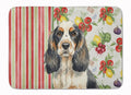 Parti Cocker Spaniel Vegetables Memory Foam Kitchen Mat Machine Washable Anti-Fatigue Cushion Comfort Bath or Kitchen Rug