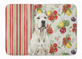 Dogo Argentino Vegetables Memory Foam Kitchen Mat Machine Washable Anti-Fatigue Cushion Comfort Bath or Kitchen Rug