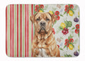 Dogue de Bordeaux Vegetables Memory Foam Kitchen Mat Machine Washable Anti-Fatigue Cushion Comfort Bath or Kitchen Rug