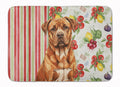 Mahogany Dogue de Bordeaux Vegetables Memory Foam Kitchen Mat Machine Washable Anti-Fatigue Cushion Comfort Bath or Kitchen Rug